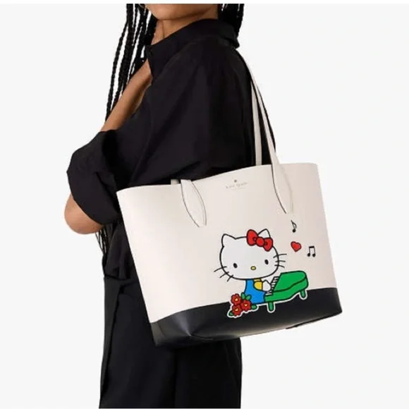 SOLD! NWT! KATE SPADE X SANRIO HELLO KITTY TOTE & WRISTLET - Picture 4 of 6